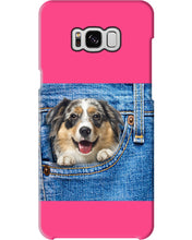Load image into Gallery viewer, Australian Shepherd In Denim Pocket Gift For Dog Lovers Phone case