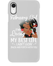 Load image into Gallery viewer, Betty Boop February Girl Living My Best Life Birthday Meaningful Gift Phone case