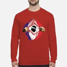 Load image into Gallery viewer, Corse Super Hero Flag Patriot Gift For Men Unisex Long Sleeve