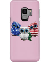 Load image into Gallery viewer, Lovely Phone Case Three Owl With US Flag Gift For Owl Lovers Phone case