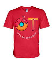 Load image into Gallery viewer, Gift For Occupational Therapist Let's Get Functional Guys V-Neck