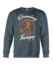 Load image into Gallery viewer, Running Cheaper Than Therapy Gift For Running Lovers Sweatshirt