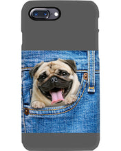 Load image into Gallery viewer, baby Pug In Denim Pocket Gift For Dog Lovers Phone case