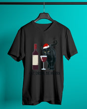 Load image into Gallery viewer, Cat Drink And Be Merry Meaningful Gift For Women Guys V-Neck