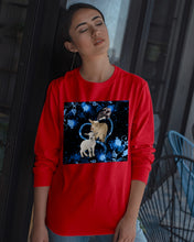 Load image into Gallery viewer, Lovely Phone Case Twinkling Blue Heart Gift For Goat Lovers Unisex Long Sleeve