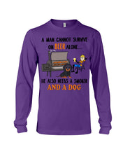 Load image into Gallery viewer, A Man Loves Beer And Dachshund Gift For Dog Lovers Unisex Long Sleeve