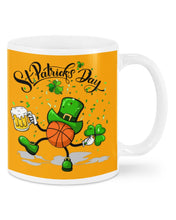 Load image into Gallery viewer, Basketball Saint Patrick's Day Gift For Basketball Lovers Mug