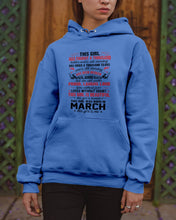 Load image into Gallery viewer, This Girl Has Fought A Thousand This Girl Was Born In March Hoodie