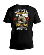 Load image into Gallery viewer, God Sent Me My Son And My Daughter Custom Design Gift For Family Guys V-Neck