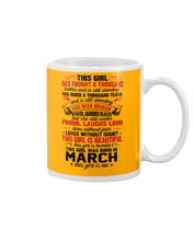Load image into Gallery viewer, This Girl Has Fought A Thousand This Girl Was Born In March Mug