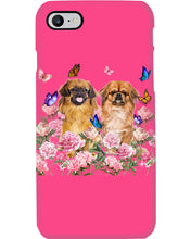 Load image into Gallery viewer, Pekingese With Peonies Gift For Dog Lovers Phone case