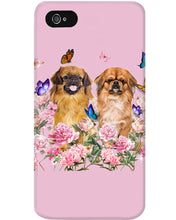 Load image into Gallery viewer, Pekingese With Peonies Gift For Dog Lovers Phone case