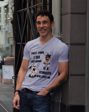 Load image into Gallery viewer, I See Every Morning Is A Schnauzer Who Loves Me Guys V-Neck