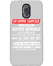 Load image into Gallery viewer, Je Suis Un Homme Chanceux J'ai Line Femme Custom Design Je Suis Son Roi Phone case