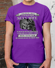 Load image into Gallery viewer, Shes Stubborn Messy And A Brat At Times Black Gift For Husband Guys Tee