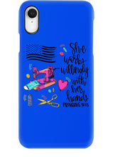 Load image into Gallery viewer, She Works Willingly With Her Hands Gift For Sew Lovers Phone case