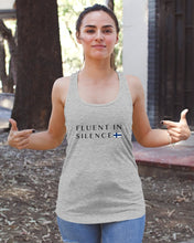 Load image into Gallery viewer, Fluent In Silence Custom Design For Personalized Nation Gift Ladies Flowy Tank