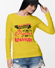 Load image into Gallery viewer, Princess And Warrior Breast Cancer Awareness Special Custom Design Unisex Long Sleeve