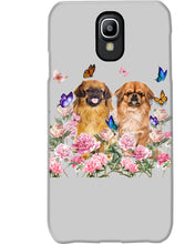 Load image into Gallery viewer, Pekingese With Peonies Gift For Dog Lovers Phone case