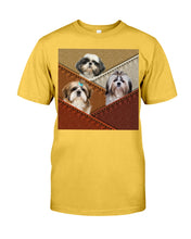 Load image into Gallery viewer, Three Cute Shih Tzu In Bag Gift For Dog Lovers Guys Tee