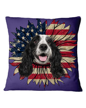 Load image into Gallery viewer, English Cocker Spaniel US Sunflower Gift For Dog Lovers Pillow Cover