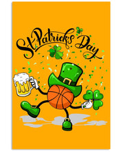 Load image into Gallery viewer, Basketball Saint Patrick's Day Gift For Basketball Lovers Vertical Poster