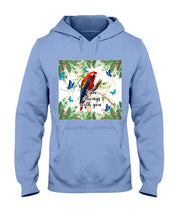 Load image into Gallery viewer, Scarlet Macaw With Butterflies I Am Always With You Gift For Lover Hoodie
