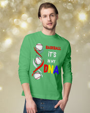 Load image into Gallery viewer, Baseball Be My DNA Gift For Sport Lovers Unisex Long Sleeve