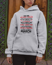 Load image into Gallery viewer, This Girl Has Fought A Thousand This Girl Was Born In March Hoodie