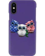 Load image into Gallery viewer, Lovely Phone Case Three Owl With US Flag Gift For Owl Lovers Phone case