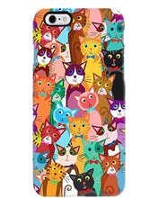 Load image into Gallery viewer, Colorful Cartoon Cat Face Gift For Cat Lovers Phone case