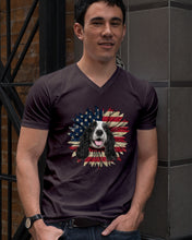 Load image into Gallery viewer, English Cocker Spaniel US Sunflower Gift For Dog Lovers Guys V-Neck
