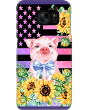 Load image into Gallery viewer, Pig America Flag Sunflower Special Custom Design Phone case