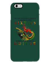 Load image into Gallery viewer, Never Underestimate A 60 Year Old Man Can Play A Guitar Phone case