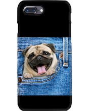 Load image into Gallery viewer, baby Pug In Denim Pocket Gift For Dog Lovers Phone case