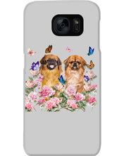 Load image into Gallery viewer, Pekingese With Peonies Gift For Dog Lovers Phone case