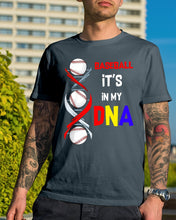 Load image into Gallery viewer, Baseball Be My DNA Gift For Sport Lovers Guys Tee