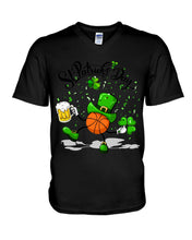 Load image into Gallery viewer, Basketball Saint Patrick's Day Gift For Basketball Lovers Guys V-Neck