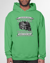 Load image into Gallery viewer, Shes Stubborn Messy And A Brat At Times Black Gift For Husband Hoodie