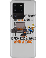 Load image into Gallery viewer, A Man Loves Beer And Dachshund Gift For Dog Lovers Phone case