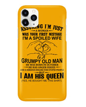 Load image into Gallery viewer, A Spoiled Wife Of An October Grumpy Old Man Birthday Meaningful Gift Phone case