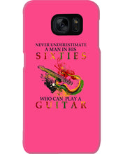 Load image into Gallery viewer, Never Underestimate A 60 Year Old Man Can Play A Guitar Phone case