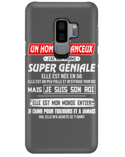 Load image into Gallery viewer, Je Suis Un Homme Chanceux J'ai Line Femme Custom Design Je Suis Son Roi Phone case