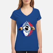 Load image into Gallery viewer, Corse Super Hero Flag Patriot Gift For Men Ladies V-Neck