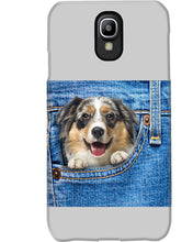 Load image into Gallery viewer, Australian Shepherd In Denim Pocket Gift For Dog Lovers Phone case