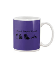 Load image into Gallery viewer, Simple Woman Loves Wine Camping Shoes And Climbing Mug