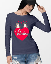 Load image into Gallery viewer, Couple Otter Valentine's Day Gift For Otter Lovers Unisex Long Sleeve