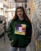 Load image into Gallery viewer, Pig America Flag Sunflower Special Custom Design Hoodie