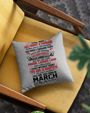 Load image into Gallery viewer, This Girl Has Fought A Thousand This Girl Was Born In March Pillow Cover
