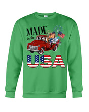 Load image into Gallery viewer, Horse Made In The America Red Car Gift For Horse Lovers Sweatshirt